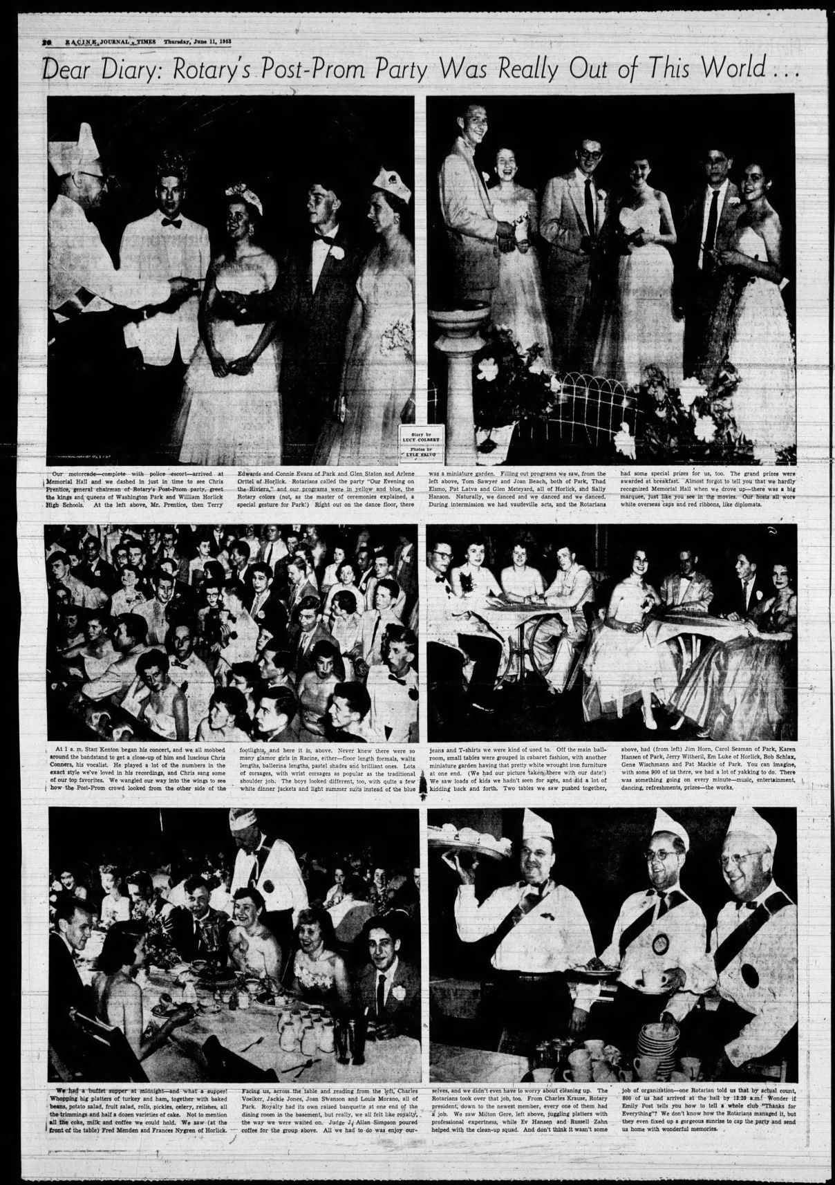 Rotary Post Prom 1953